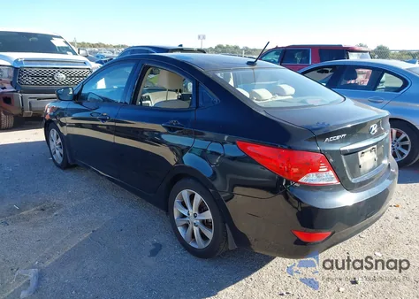 2014 Hyundai Accent Gls z USA, uszkodzony, nr VIN KMHCU4AE5EU710476